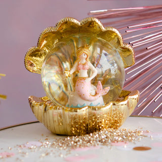 Mermaid in a Shell Snowglobe