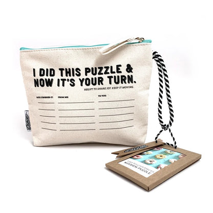 I Go To (250) Pieces Wooden Puzzle: 9 Donuts in Pass-It-On Pouch