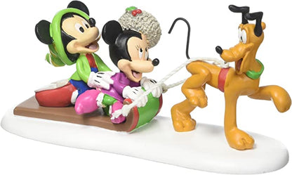Enesco Pluto Toboggan Christmas stand