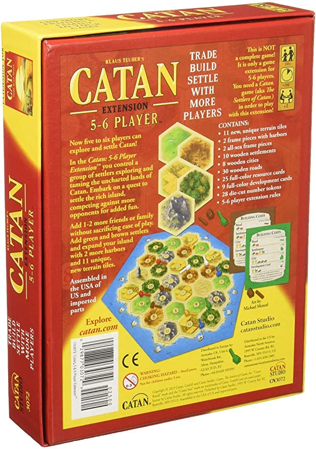 Catan Board Game | EXTENSION 5-6 Players