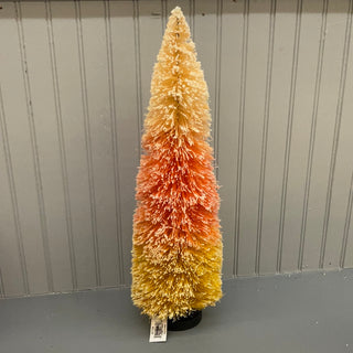 Candy Corn Bottle Brush Tree