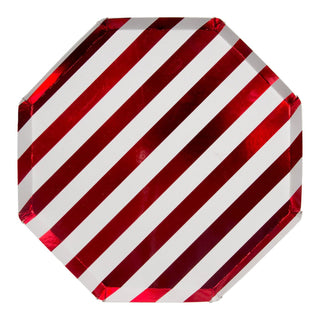 Red Striped Plate