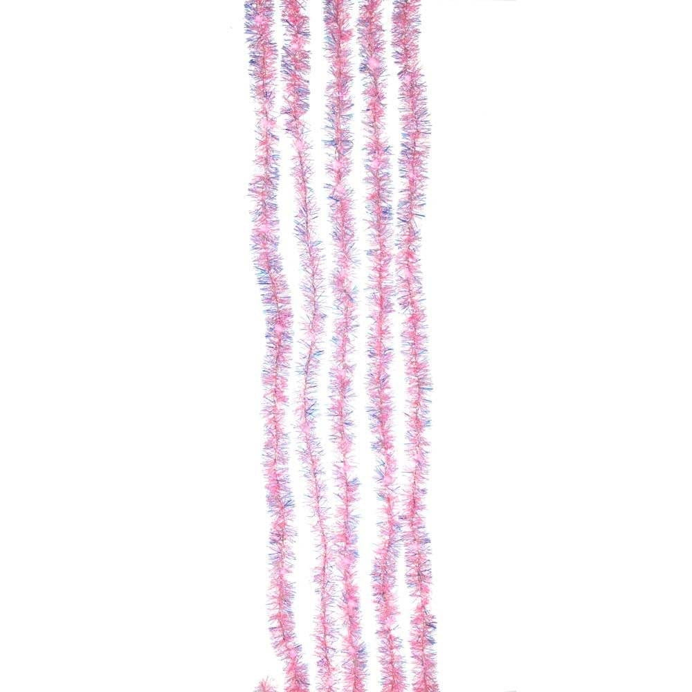 Kurt Adler Pink Tinsel Lights