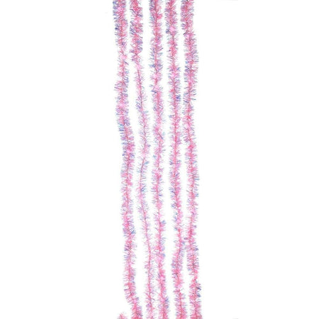 Kurt Adler Pink Tinsel Lights
