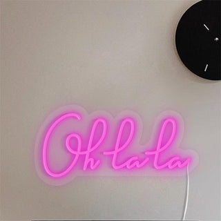 Glowing LED “Oh La La” Light