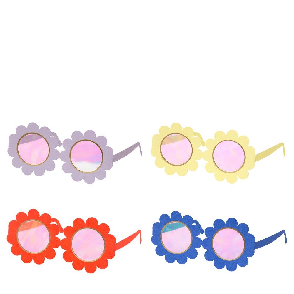 12 Pack Paper Glasses- Flower