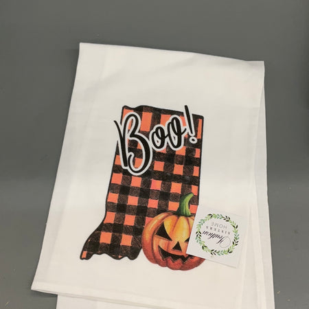 Southern Sisters Indiana Jack-o-Lantern Flour Sack Towel