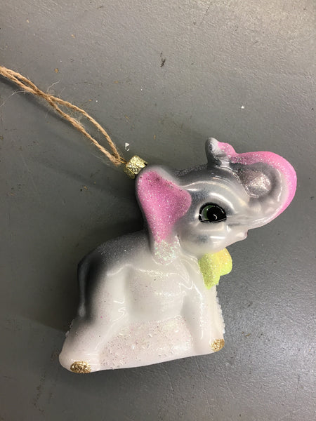 Retro Vibes Baby Elephant Ornament