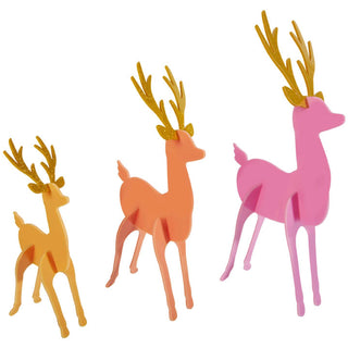 Acrylic 3D Pink Deer Decor