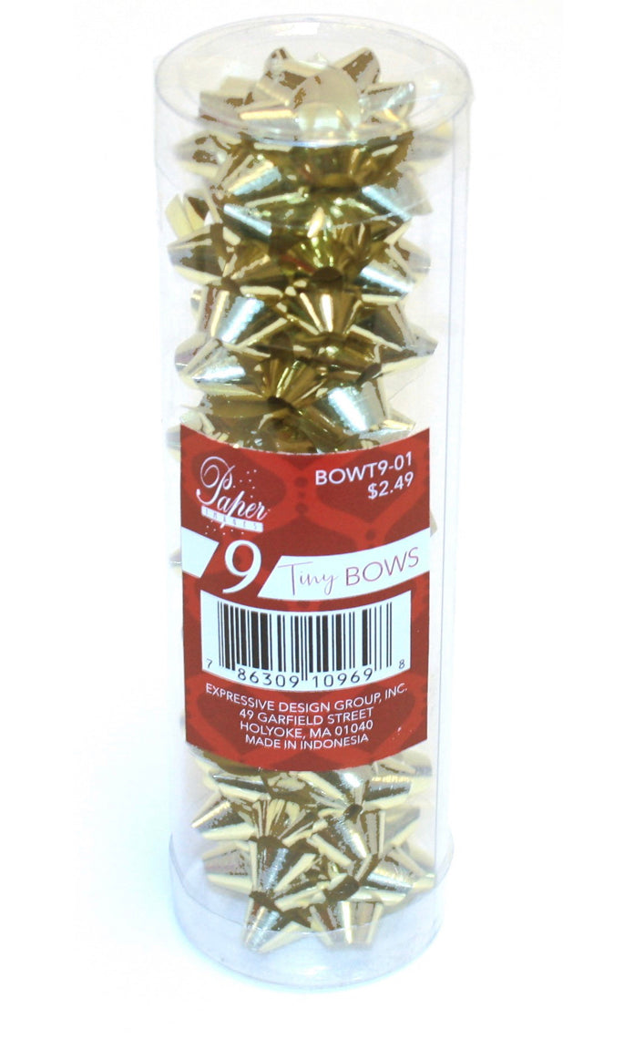 9 Mini Bows in a Tube