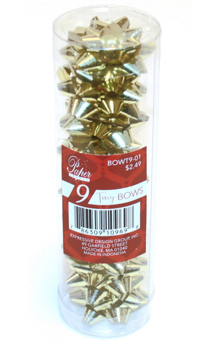 9 Mini Bows in a Tube