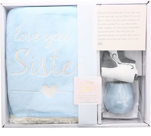 Sister 42”x50” Royal Plush Blanket Gift Set