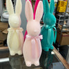 Medium Flocked Pastel Button Nose Bunny
