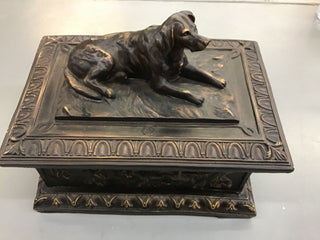 Resin Decorative Bird Dog Box