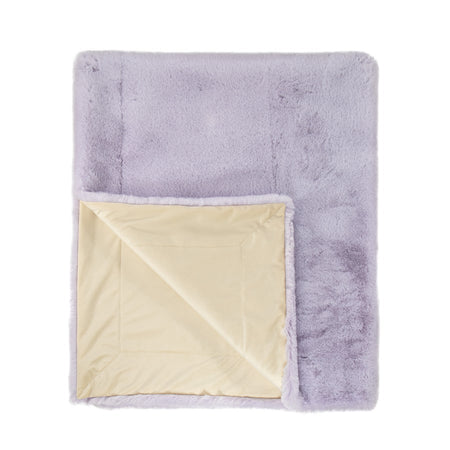 Luxe Soft Lavender Faux Fur Throw
