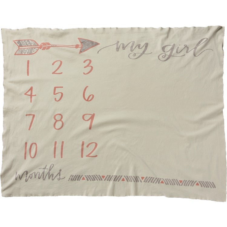 “My Girl” Milestone Blanket