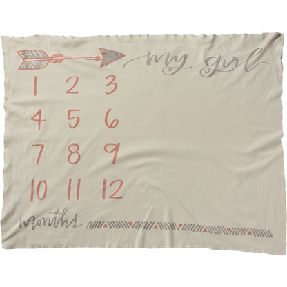 “My Girl” Milestone Blanket