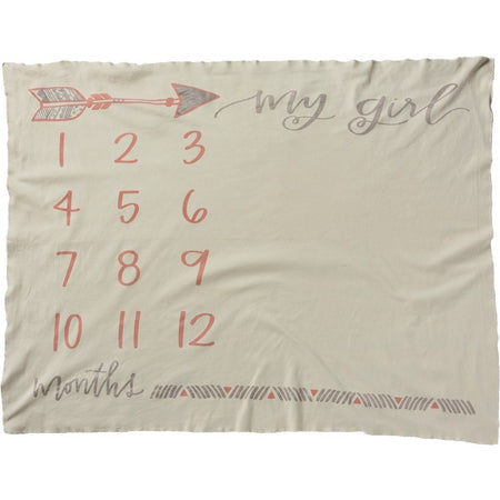 “My Girl” Milestone Blanket