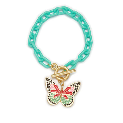 Jane Marie Chain Bracelet with Charm