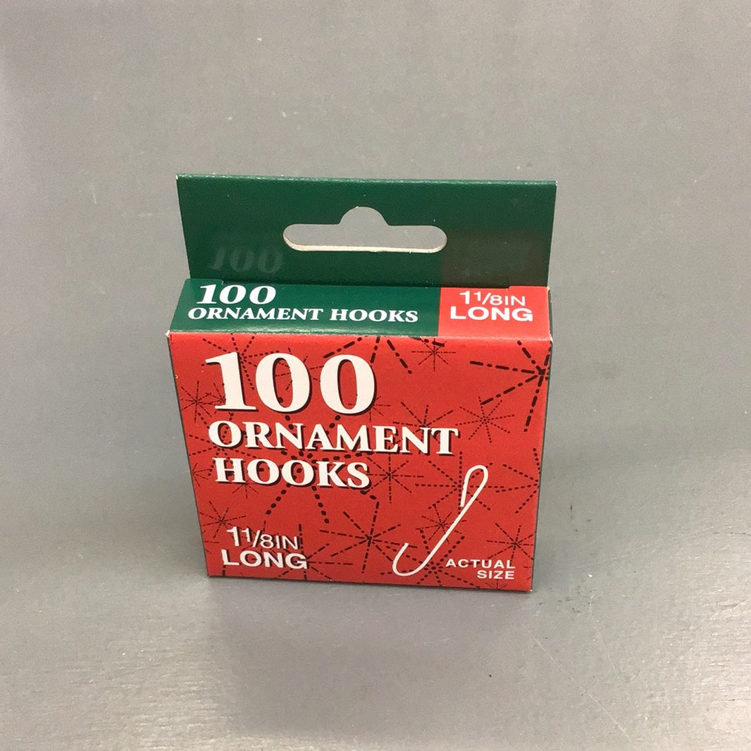 Kurt Adler 100 Ornament Hooks - 1 1/8 Inch Long