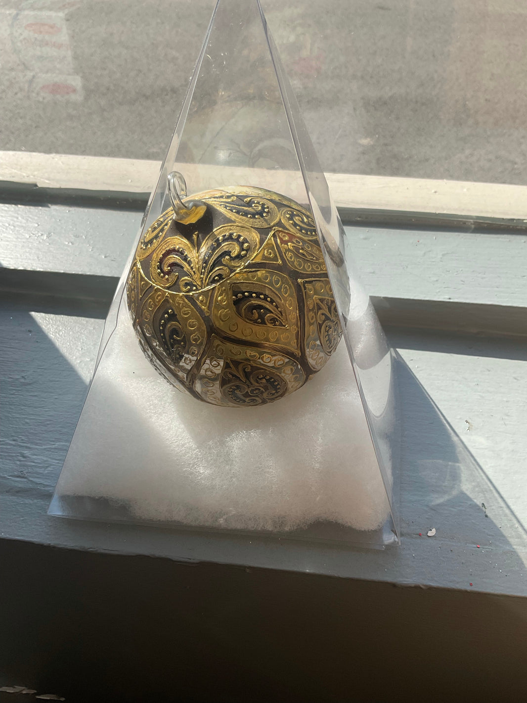 Peter Seasons Holy Family Blown Glass Ornament
