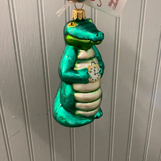 Abigail’s Collection Tick Tock Alligator Ornament