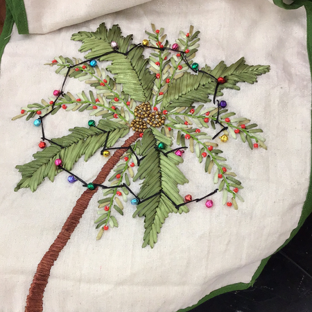 Palm Tree Christmas Table Runner