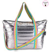 Metallic Weekend Tote