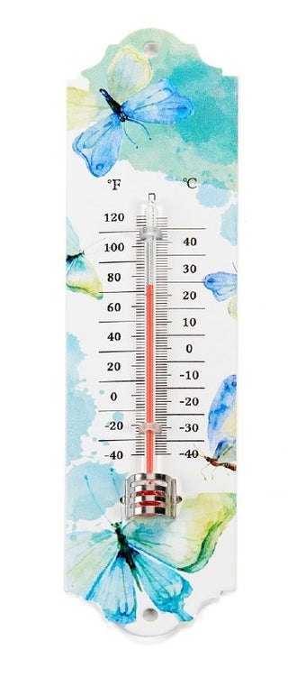 Metal Butterfly Thermometer