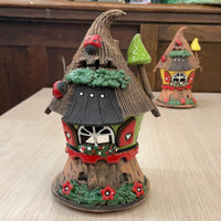 Nordic Dreams Ceramic Tea Light Gnome Cottage