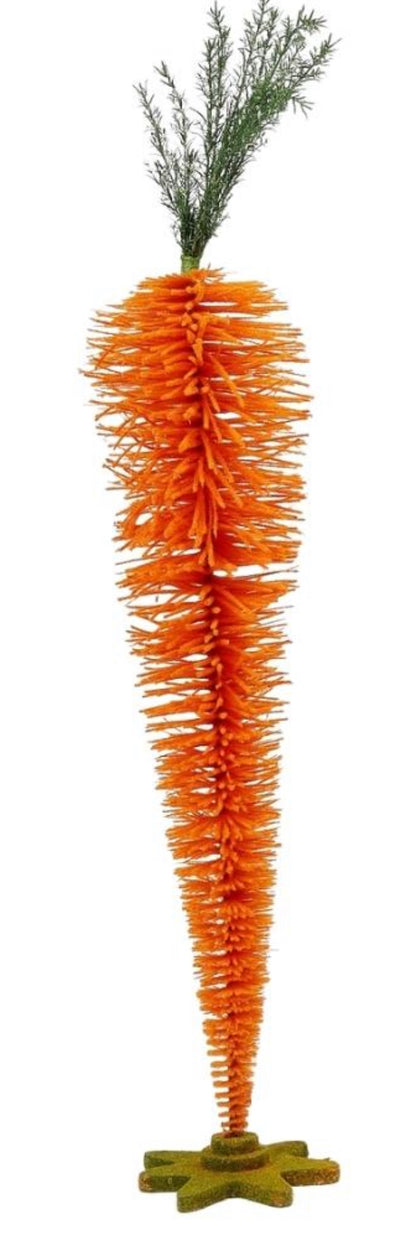 Flocked Bottle Brush Carrot