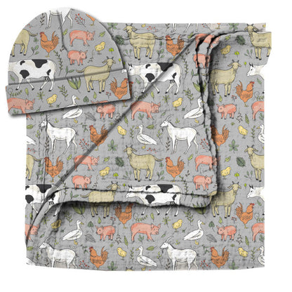 SWADDLE & BEANIE SET