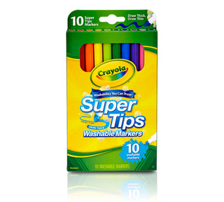 Crayola Markers Super Tips Washable 10 Ct