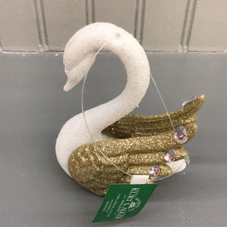 Kurt Adler Gold Wing Swan Ornament