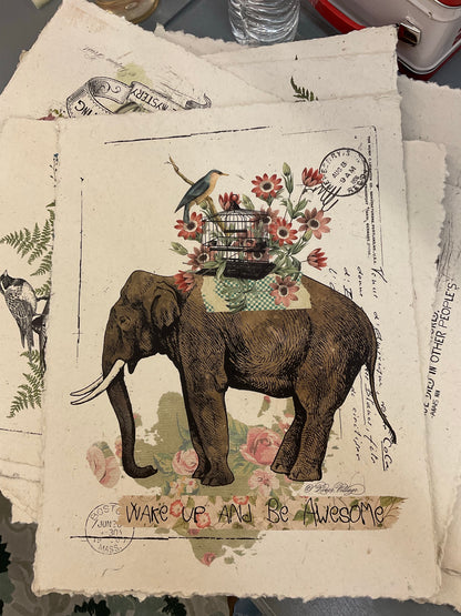Handmade Paper 12 x 16 Print