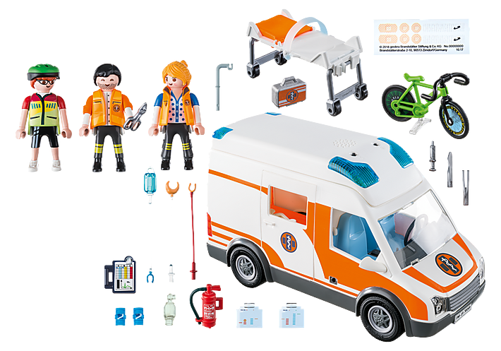 Playmobil Ambulance with Flashing Lights 70049