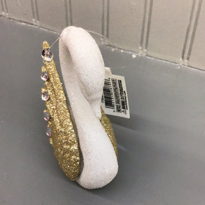 Kurt Adler Gold Wing Swan Ornament