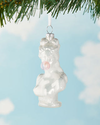 Aphrodite Bust with Bubble Gum Glass Ornament