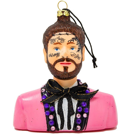 Post Malone Glass Ornament | Cody Foster