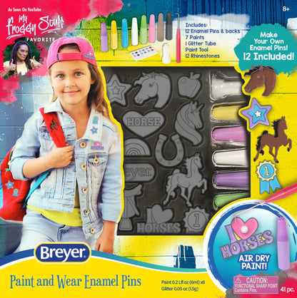 Breyer Horses Activity Paint and Wear Enamel Pins