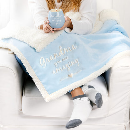 Grandma 42”X50” Royal Plush Blanket Gift Set