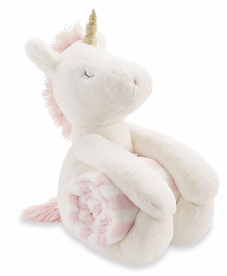 Unicorn With Blanket Plush