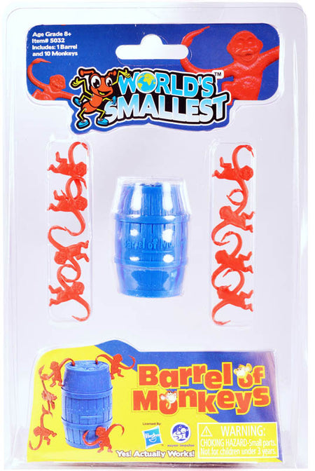 World’s Smallest Barrel of Monkeys