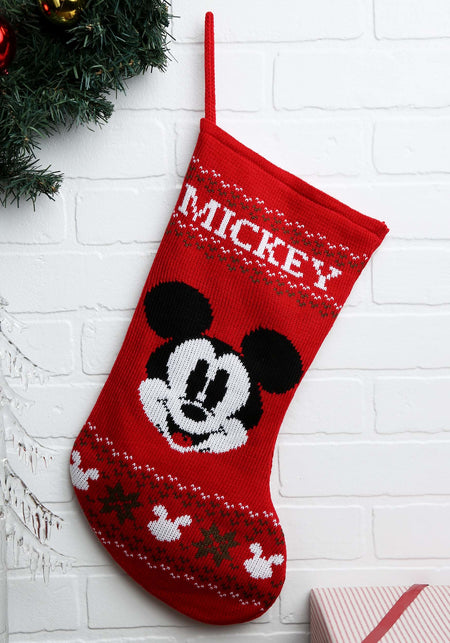 Kurt Adler Knitted Mickey Mouse Stocking