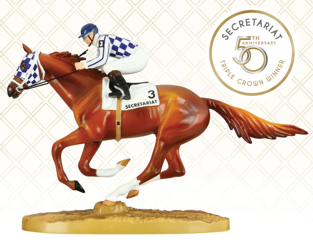 Breyer Secretariat | 50th Anniversary Figurine with Jockey
